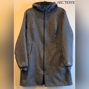 Arc'teryx Women's Lanea Gray Hooded Wool Jacket